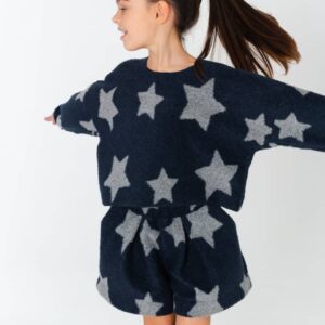 maglia era madilly motivo stelle in jacquard