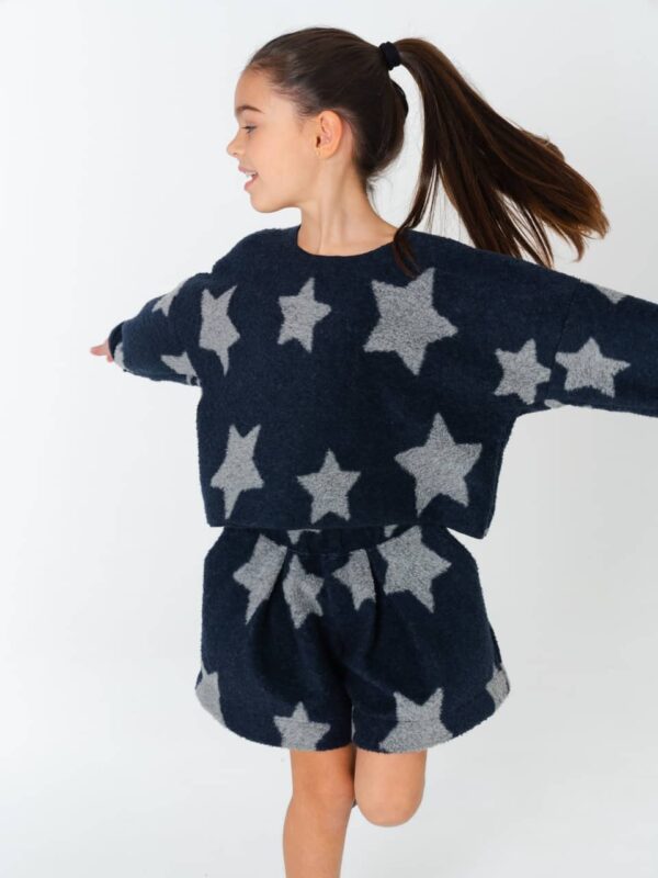 maglia era madilly motivo stelle in jacquard